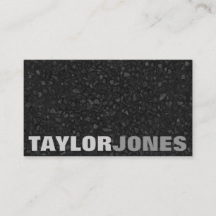 Carte De Visite Texturisé moderne noir
