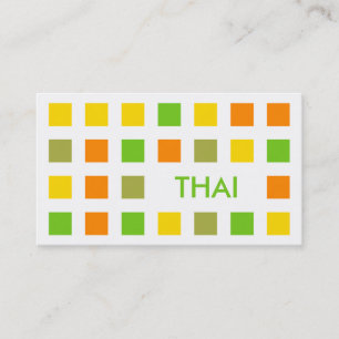 Carte De Visite THAÏLANDE (carrés modernes)