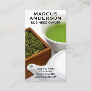 Carte De Visite Thé et Coupe   Boite de thé