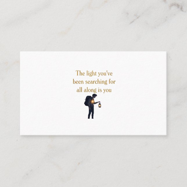 Carte De Visite The light is you iPad Smart Cover (Devant)