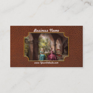 Carte De Visite Thé - partage du thé avec la grand-maman 1936