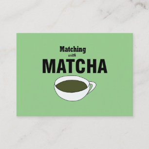 Carte De Visite Thé vert Matcha