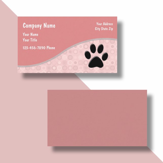 Carte De Visite Thème animal à la mode (Créateur téléchargé)