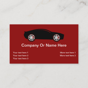 Carte De Visite Thème automobile moderne cool