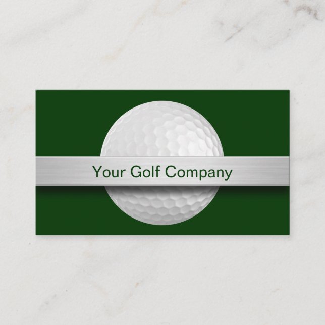 Carte De Visite Thème balle de golf (Devant)