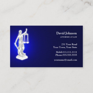 Carte De Visite Thème   Bleu