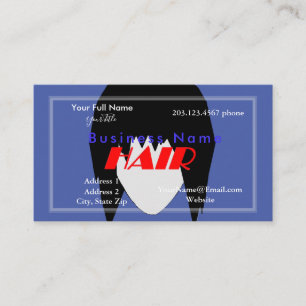 Carte de visite Thème Coiffure avec Photos HAMbyWG