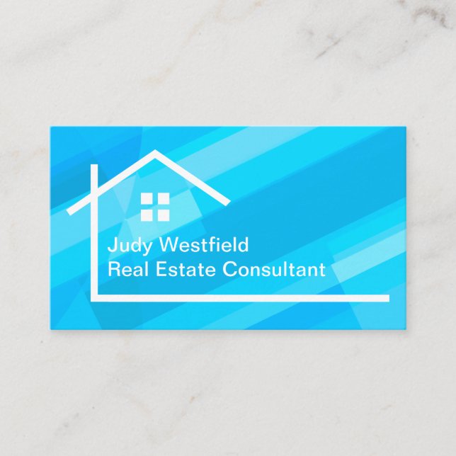 Carte De Visite Thème d'agent consultant en immobilier (Devant)