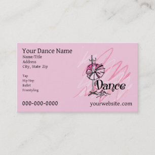 Carte de visite Thème Danse