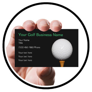 Carte De Visite Thème de balle de golf simple pour les entreprises