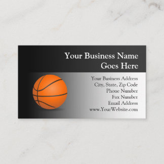 Carte De Visite Thème de basketball
