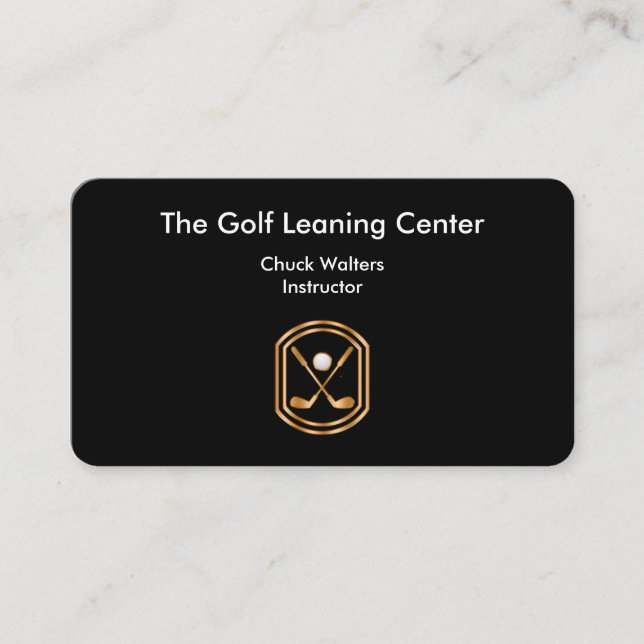 Carte De Visite Thème de golf classe (Devant)