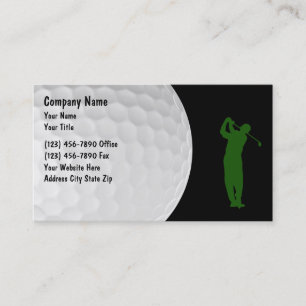 Carte De Visite Thème de golf Disposition moderne