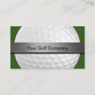 Carte De Visite Thème de golf moderne deux côtés