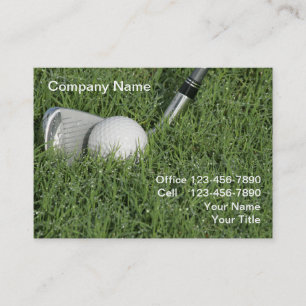 Carte De Visite Thème de golf professionnel