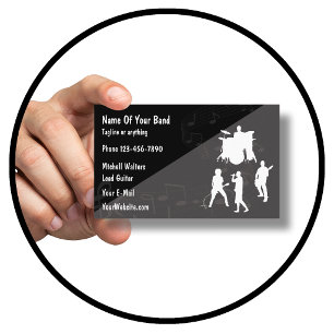 Carte De Visite Thème de groupe de rock