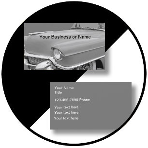 Carte De Visite Thème de la voiture classique rétro