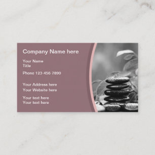 Carte De Visite Thème de massage de beauté