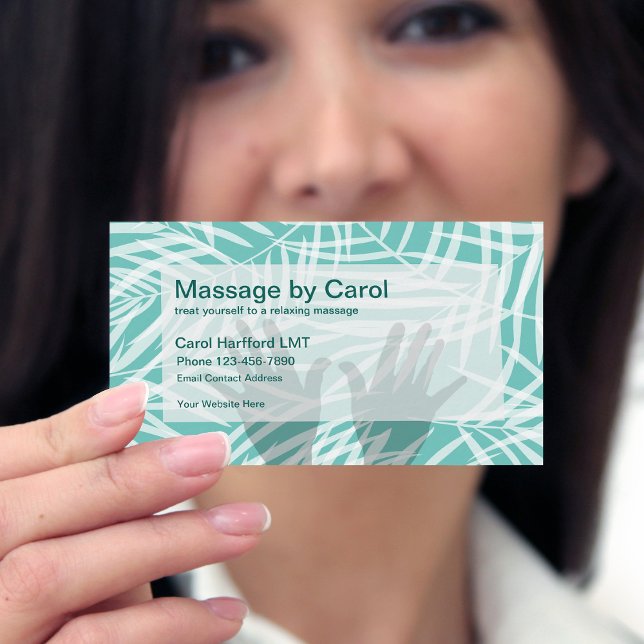 Carte De Visite Thème de massage Zen (Créateur téléchargé)