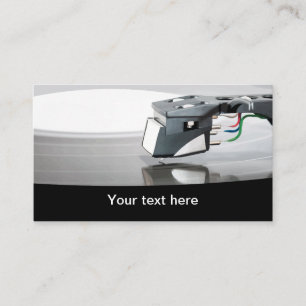 Carte De Visite Thème de musique de disque vinyle rétro