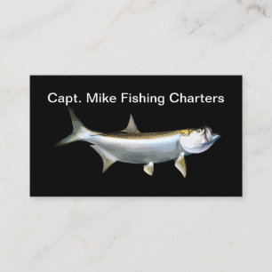 Carte De Visite Thème de pêche au tarpon
