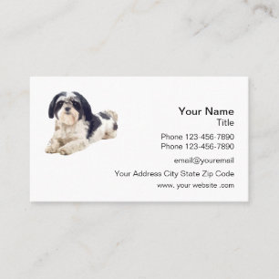 Carte De Visite Thème de soins pour animaux de compagnie Shih Tzu