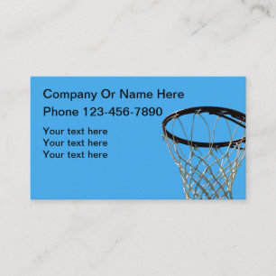 Carte De Visite Thème de sport de basketball