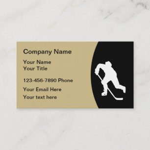 Carte De Visite Thème de sport de hockey