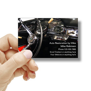 Carte De Visite Thème de voiture élégant Services de restauration