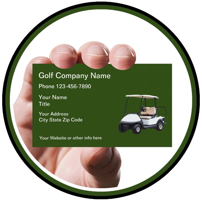 Carte De Visite Thème de voiturette de golf (Créateur téléchargé)