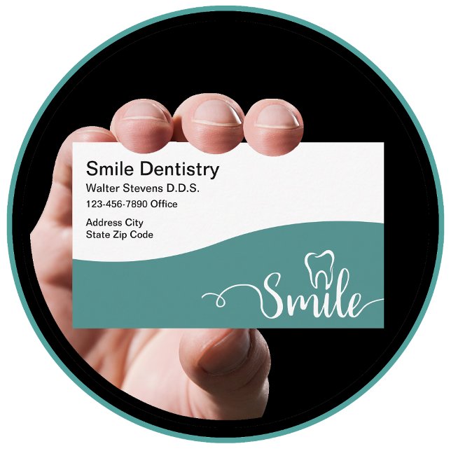 Carte de visite thème dentisterie (dentist)