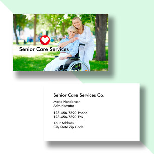 Carte De Visite Thème des services aux seniors