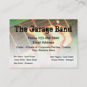 Cartes De Visite Groupe Musique Zazzle Fr