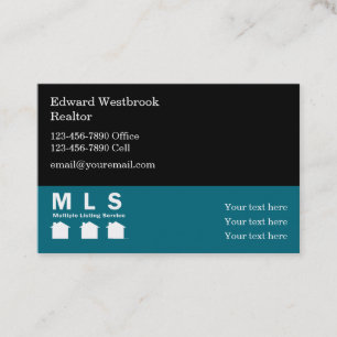 Carte De Visite Thème Immobilier de l'agent MLS