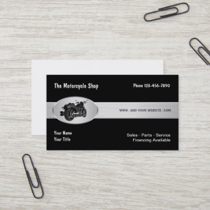 Carte De Visite Thème moto