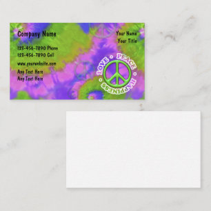 Carte De Visite Thème Retro Tie Dye