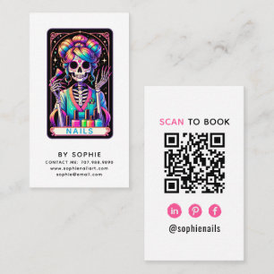 Carte de visite Thème Tarot pour technicien en pos