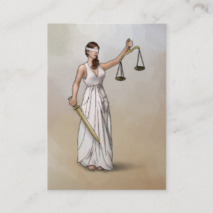 Carte De Visite Themis - Madame Justice