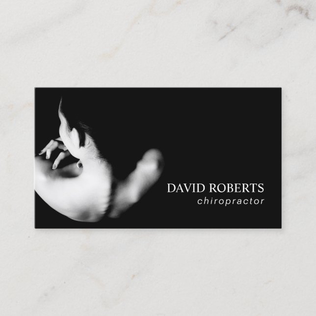 Carte De Visite Thérapeute de chiropractie de chiroprakteur (Devant)
