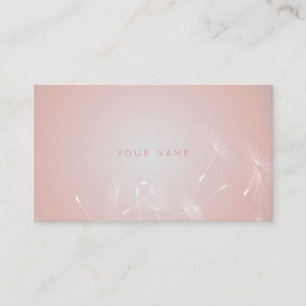 Carte De Visite Thérapeute de corail VIP de rose de poudre de