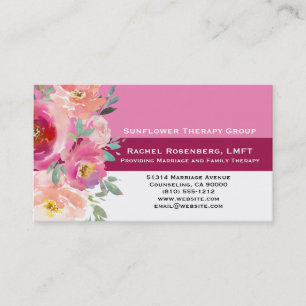 Carte De Visite Thérapeute de Couple et de Famille Licencié LMFT R