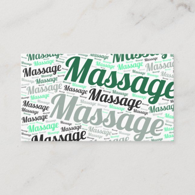 Carte De Visite Thérapeute de massage (Devant)