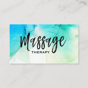 Carte De Visite Thérapeute de massage de thérapie de massage