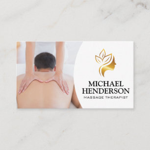 Carte De Visite Thérapeute de massage   Logo du salon