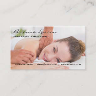 Carte De Visite Thérapeute de massage Massage du dos
