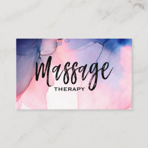 Carte De Visite ** Thérapeute de massage ~ Thérapie de massage Aqu