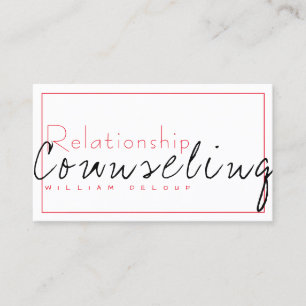 Carte De Visite Thérapeute en conseil de mariage relationnel