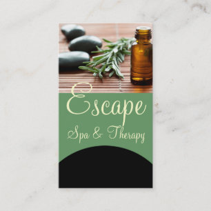 Carte De Visite Thérapeute en Massage de Spa Clinique Entreprise d