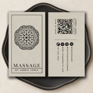 Carte De Visite Thérapeute en massage moderne