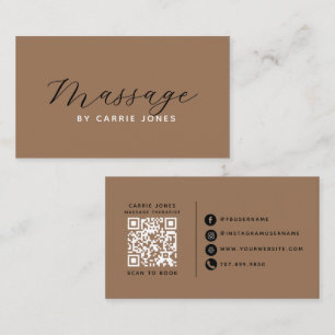 Carte De Visite Thérapeute en massage moderne simple 